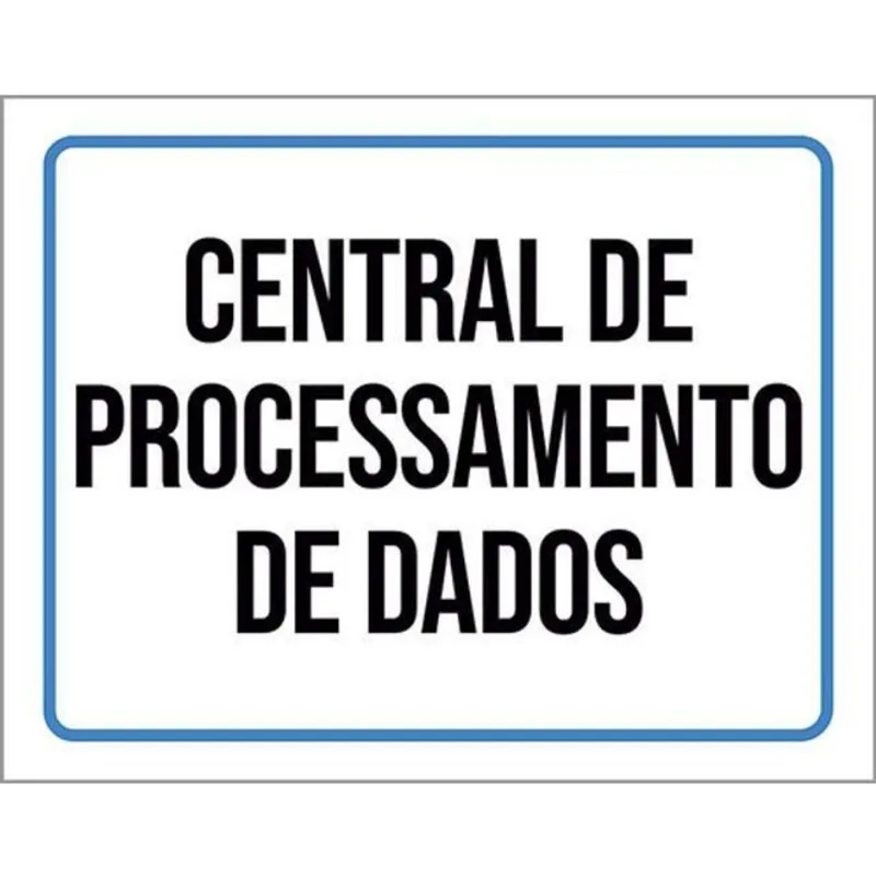 Kit 10 Placas Central Processamento Dados 36X46