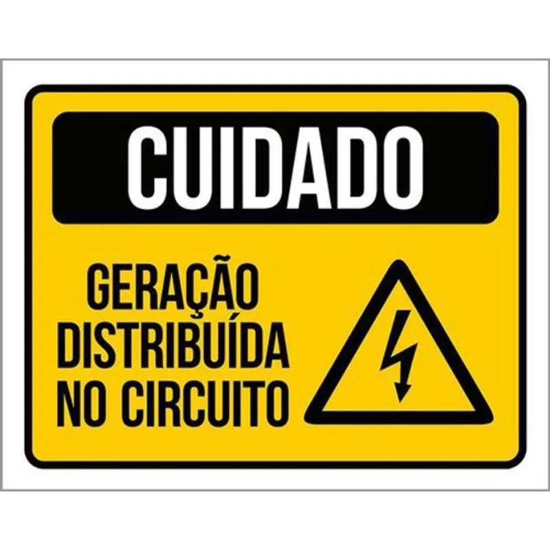 Kit 10 Placas Cuidado Geração Distribuída No Circuito 36X46