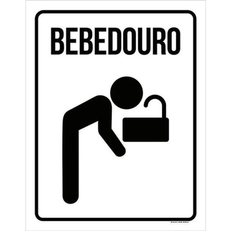 Kit 3 Placas Bebedouro Setor 36X46