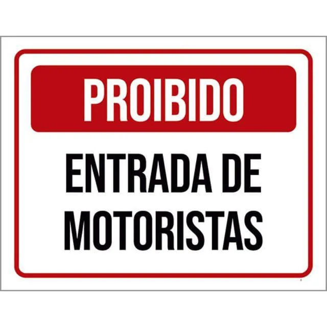 Kit 3 Placas Entrada De Motoristas 36X46 - Não Disponível - Agro, Indústria E Comércio