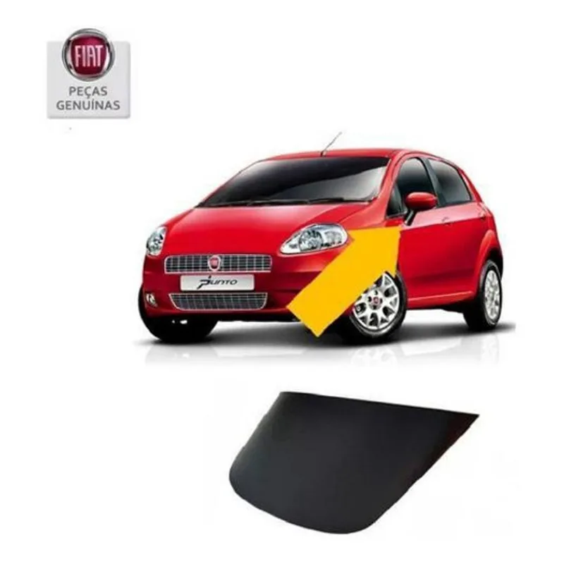 Acabamento Moldura Retrovisor Le Fiat Punto Novo Original