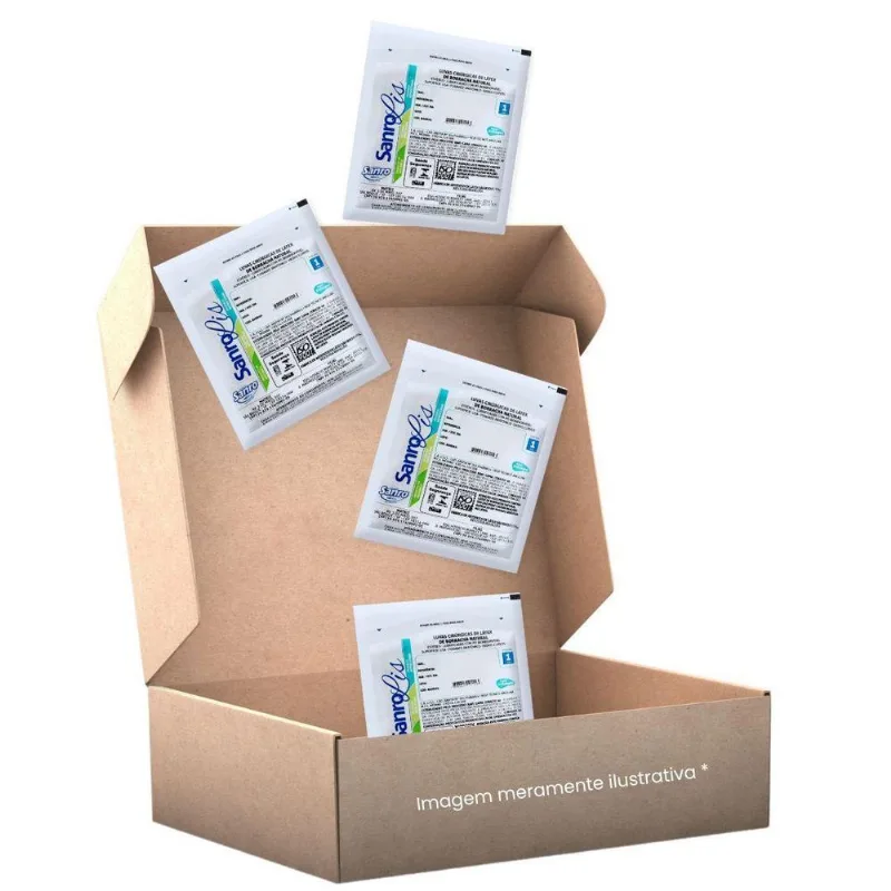 Kit 50 Pares Luvas Cirúrgicas 8,0 Estéril Sanro Lis