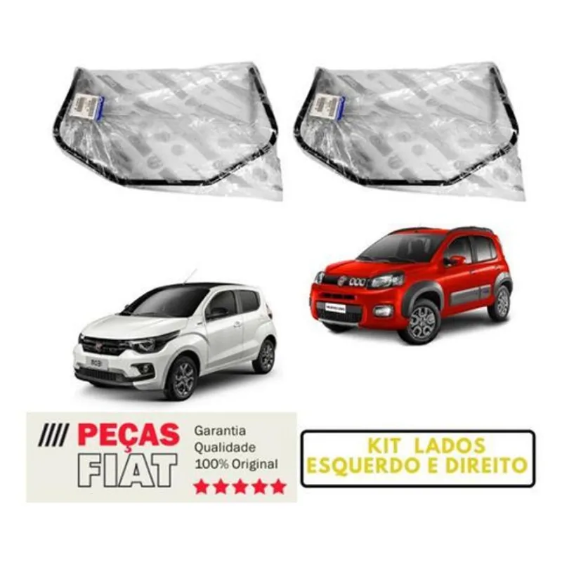 Alavanca Trilho Do Banco Fiat Novo Uno Mobi Original 2pçs