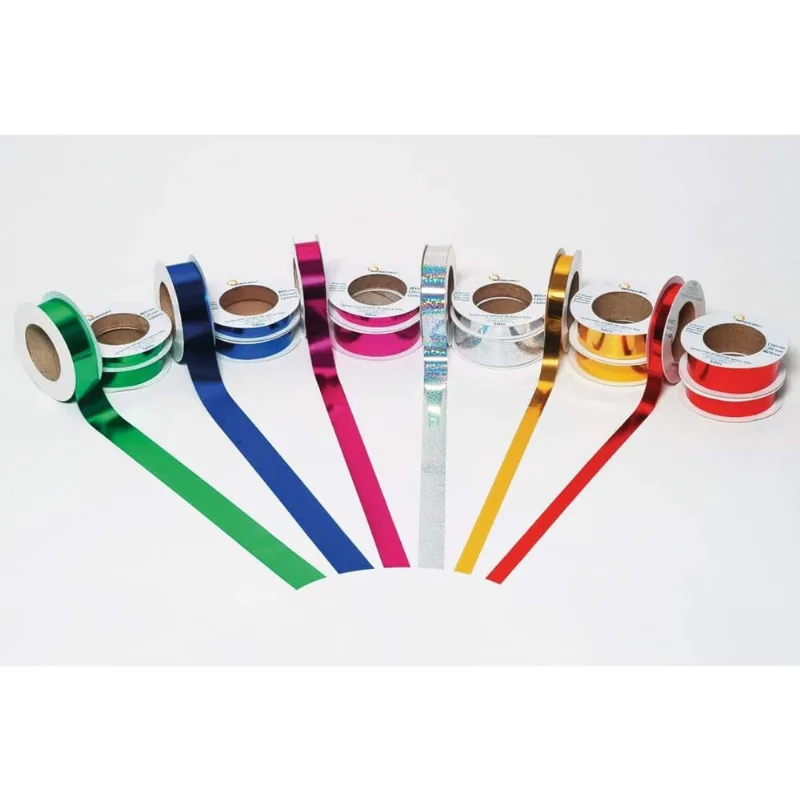 Kit 10 Fitas Metaloide 10mm x 50 metros Cores Metálicas - Lantecor