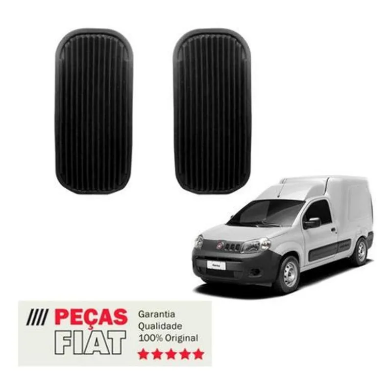 Par Capa Pedal Acelerador Fiorino Original Fiat 2 Peças