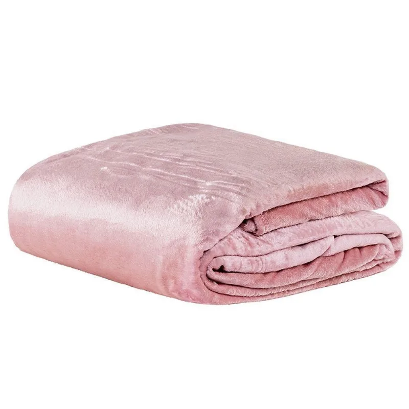 Cobertor Snow Queen Mantinha P/ Viagem Macia - Sheel - Pink - Casa Scarpa