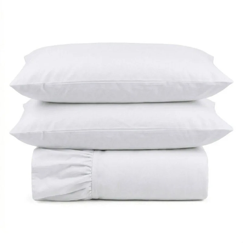 Kit Cobre Leito Turin King Micropercal 400 Fios 3 Peças Branco Casa Scarpa