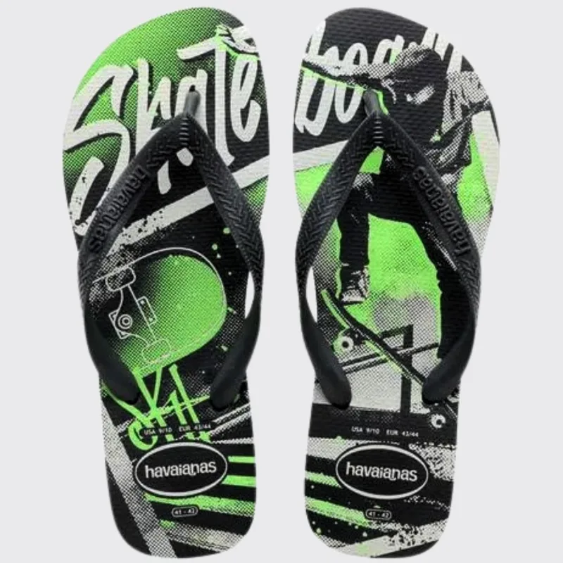 Chinelo Masculino De Dedo Casual Havaianas Top Athletic - Novo Grafite - 43