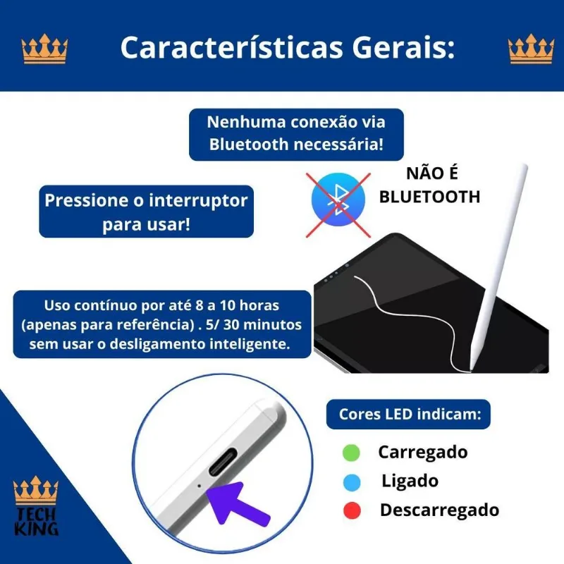 Caneta De Precisão Para Aparelhos Com Touch Pad