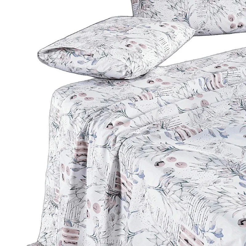 Jogo de Cama Lençol King Sensuale Percale 200 Fios 4 Peças - Protea - 80% Algodão, 20% Poliéster
