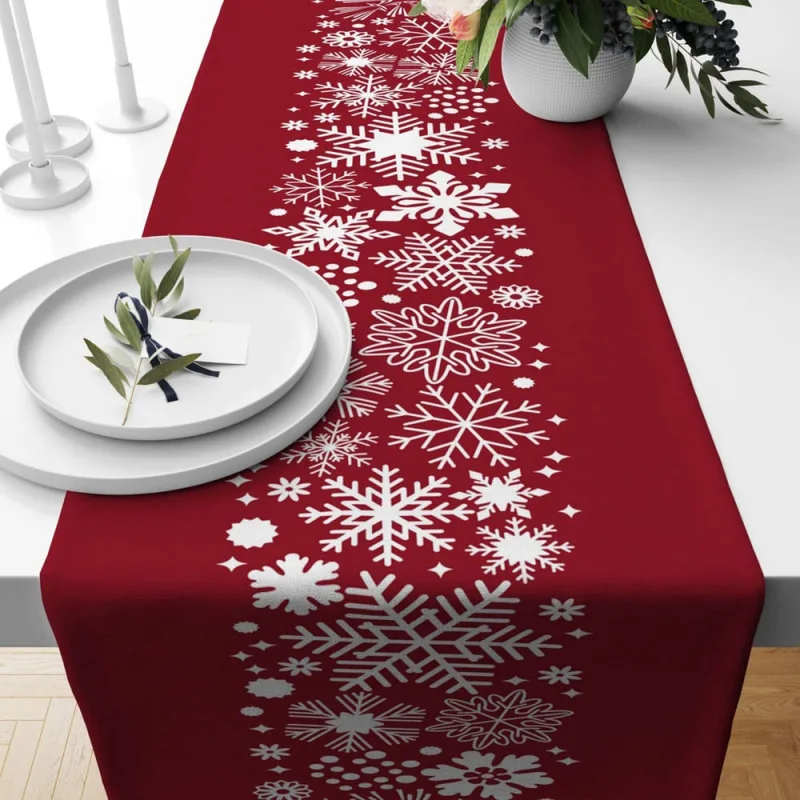 Trilho Caminho De Mesa Jogo Mesa Natal 200Cm X 40Cm Natal 06 - Não Disponível - Cama, Mesa E Banho