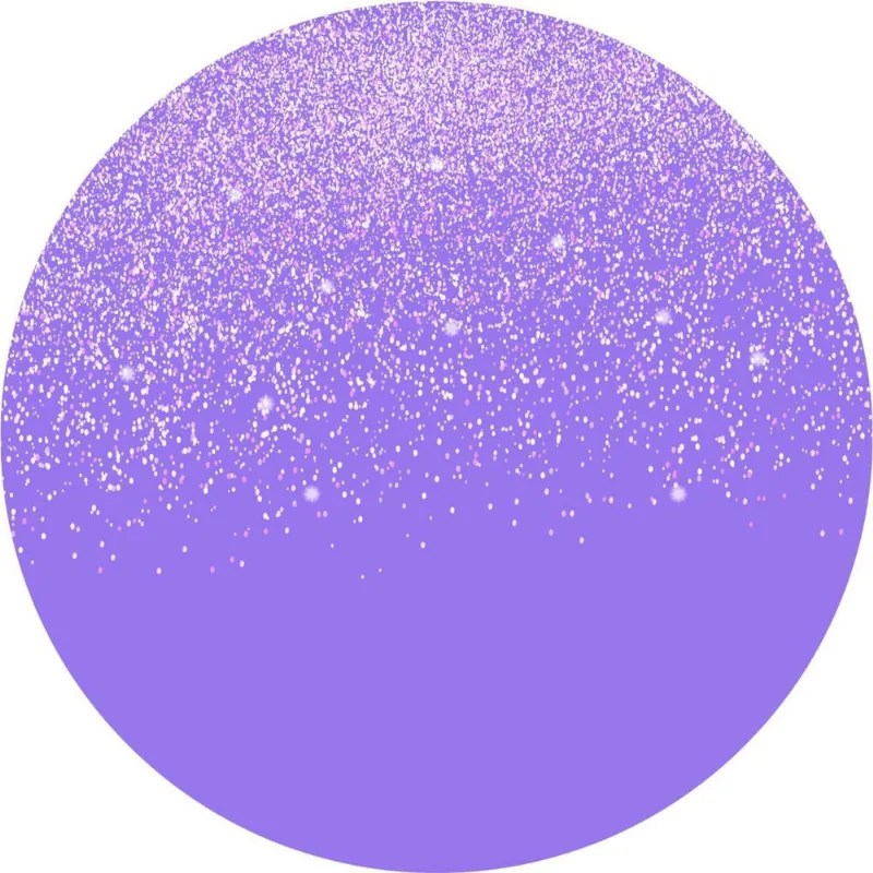 Painel Redondo Sublimado 3D Glitter Em Tecido 1,50M Glt01