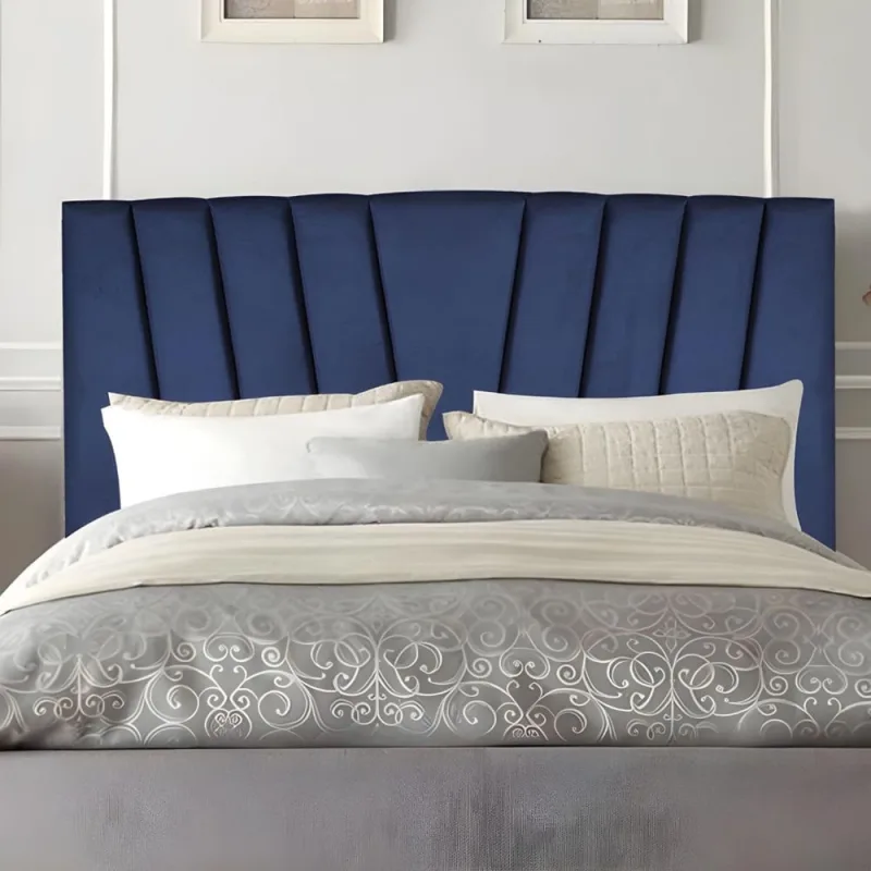 Cabeceira King Cama Box Estofada 195 cm Antonella Suede - Não Disponível - Móveis