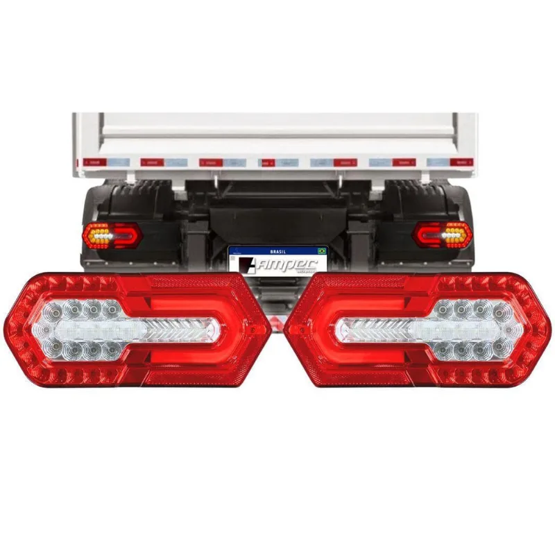 Par Lanterna Traseira Turn Led Sequencial Bivolt 2236