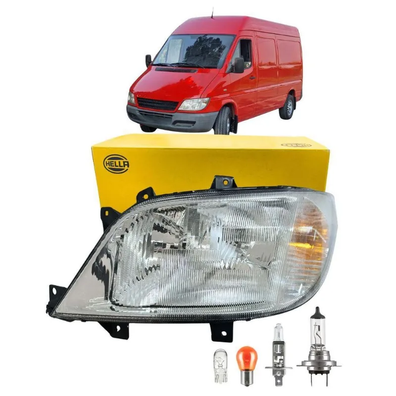 Farol Para Sprinter 314 Ngt 316 Cdi 2000 A 2006 Le Hella