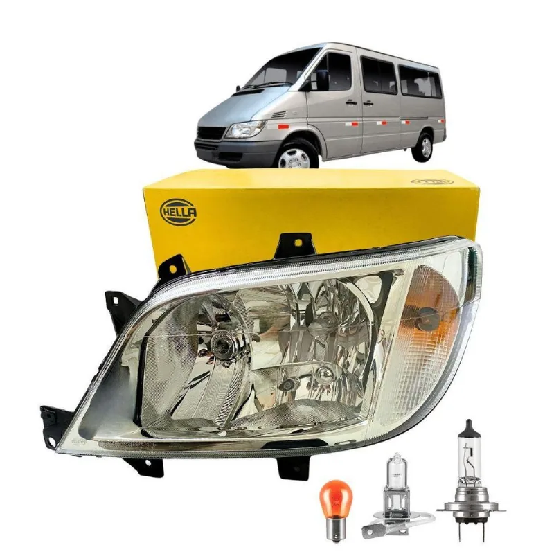 Farol Para Sprinter 408 411 412 413 Cdi 1995 A 2006 Le Hella