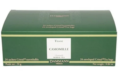 Advantan 1 Mg/ml Intendis Similar - DAMMANN FRERES - HERBAL TEA CHAMOMILE - 24 WRAPPED CRYSTAL ENVELOPPED TEA BAGS - Farmácia
