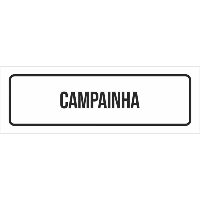 Placa De Sinalização Setor - Campainha-23X9 - Não Disponível - Agro, Indústria E Comércio