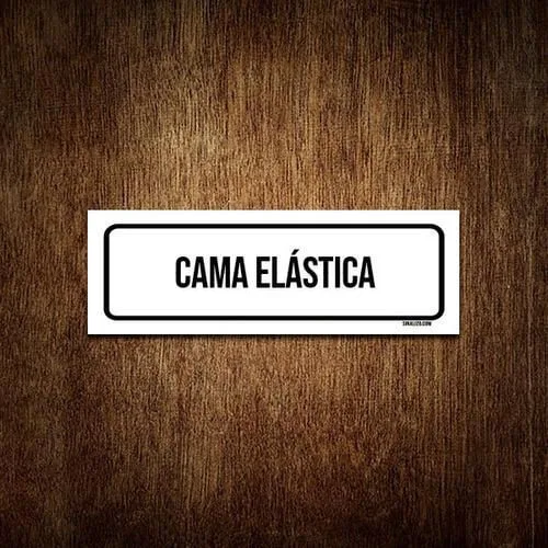 Placa De Sinalização Setor - Cama Elástica (30X10) - Não Disponível - Agro, Indústria E Comércio
