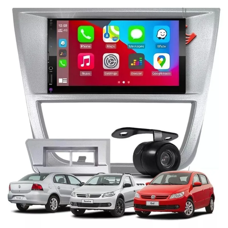Central Multimídia Gol G5 Câmera Ré Bluetooth Espelha