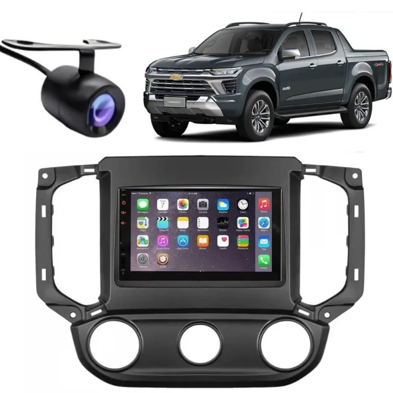 Central Multimídia Automotiva 2 DIN MP5 Player 7 Polegadas com Bluetooth e Câmera de Ré Compatível