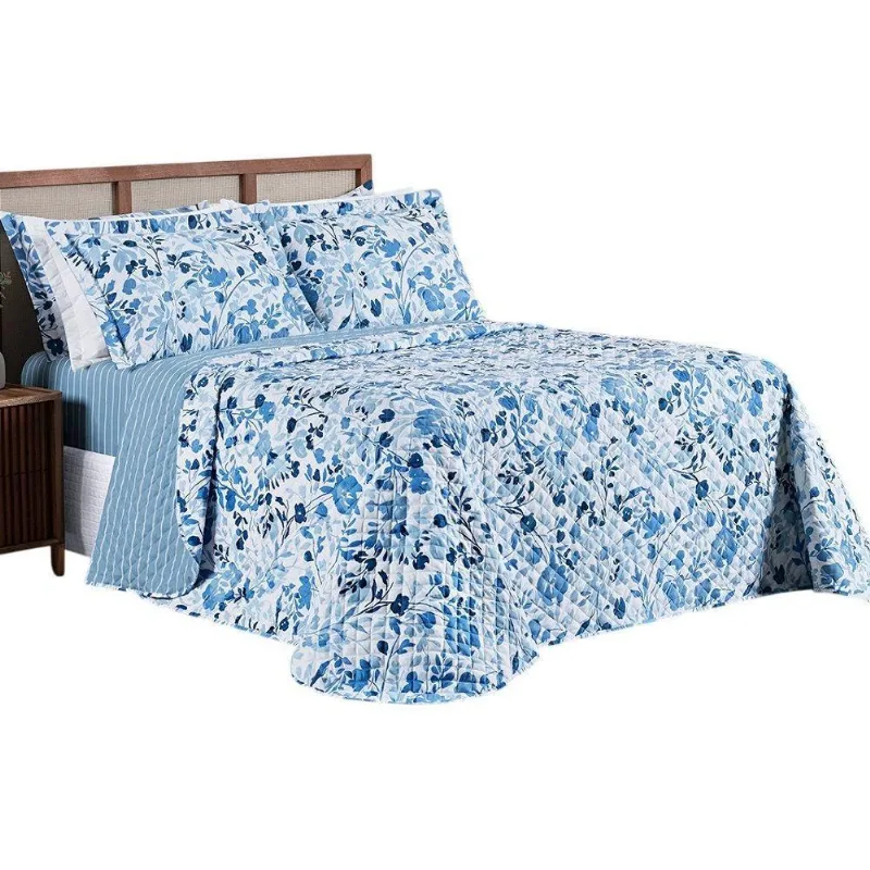 Cobre Leito Casal Spring Micropercal 100% Poliéster - Lolli