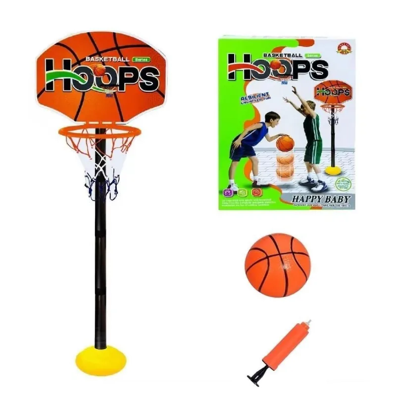 Cesta De Basquete Infantil Tabela 115cm Bola E Bomba Inclusa - OUTRAS - Brinquedos
