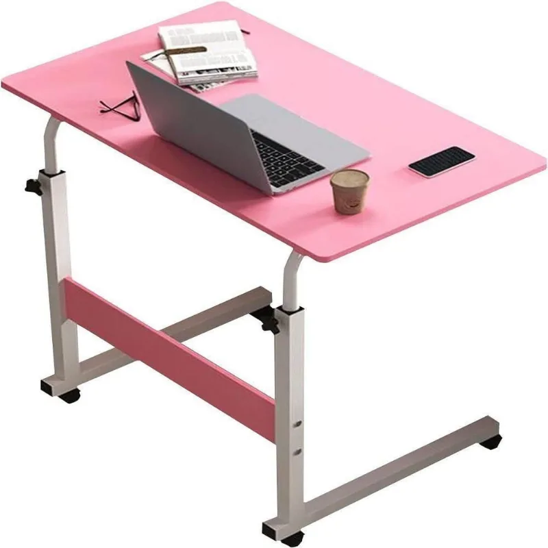 Mesa Notebook Multiuso Altura Ajustavel Rodinha Rosa