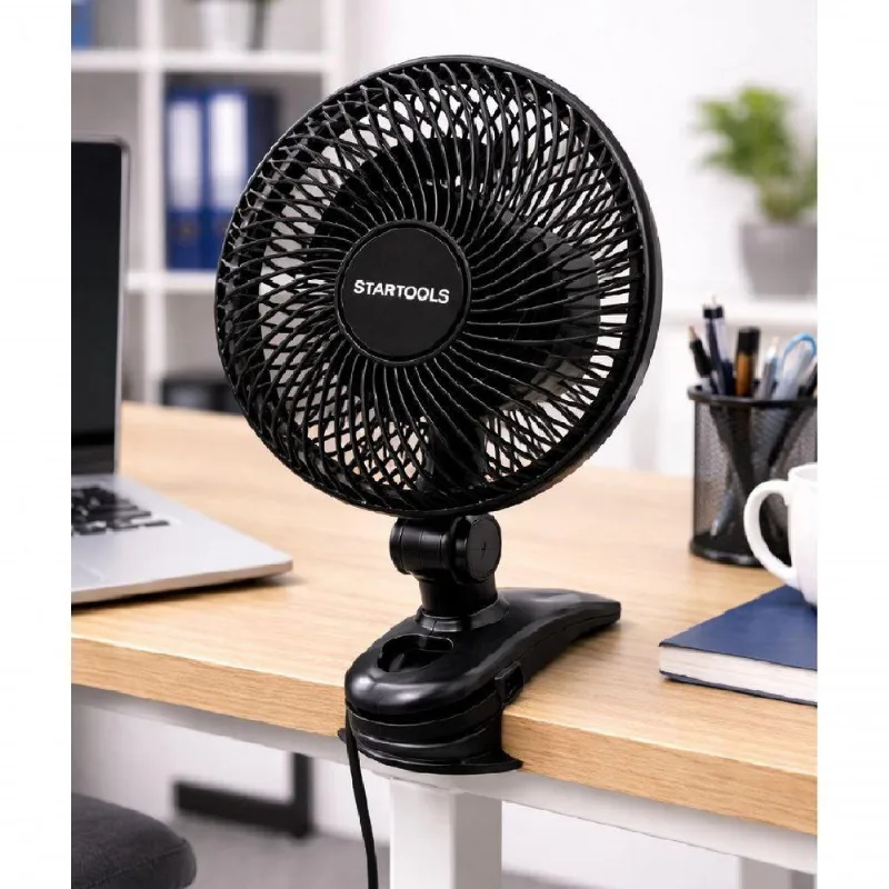 Ventilador De Mesa Portátil Yeet 25w 3 Pás 3 Velocidades Preto 220v