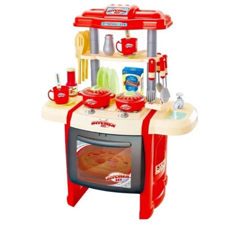 Cozinha De Brinquedo Infantil Completa Com Som E Luz