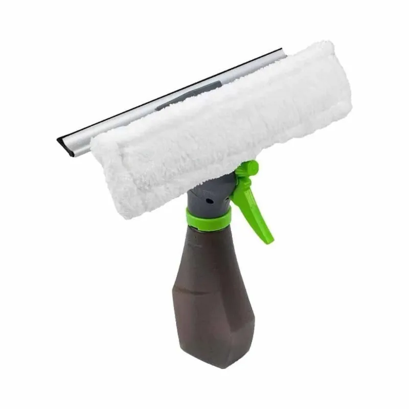 Rodo Limpa Vidro 3em1 Spray Regulável Mop Microfibra Lavável