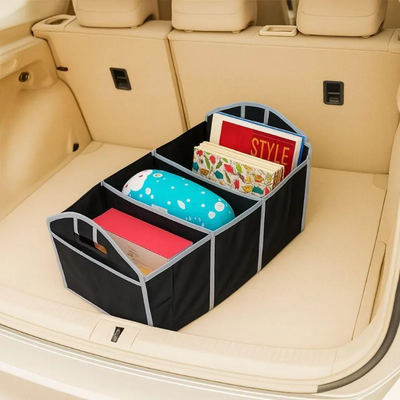 Organizador Dobrável Multiuso Porta Malas Carro Com Bolsos