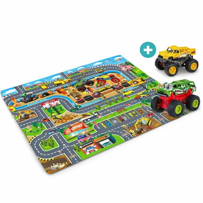 Tapete Infantil Interativo Antiderrapante Pista De Carrinho - OUTRAS - Cama, Mesa E Banho