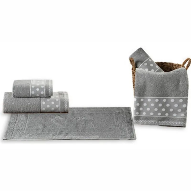 Kit Toalha Banhão 5pç Gigante Grossa Romance Algodão Egipcio