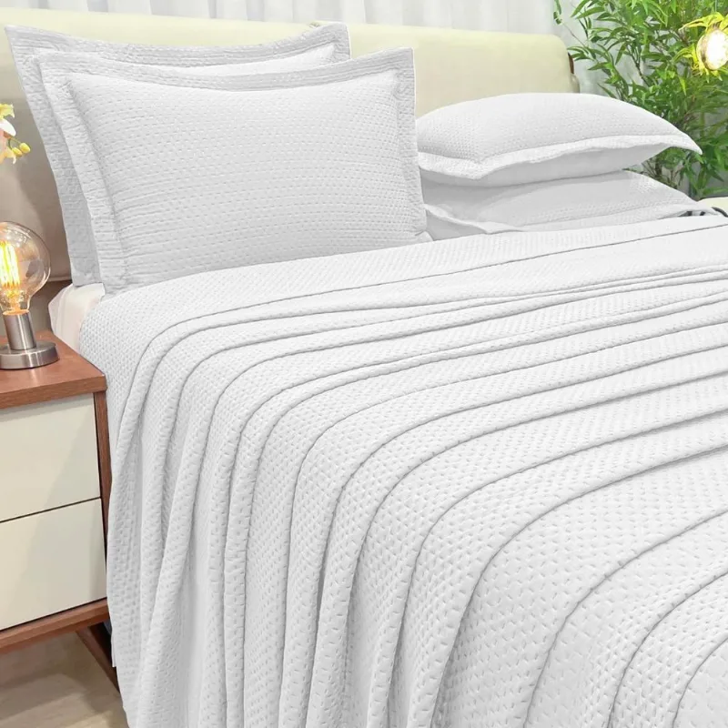 Cobreleito Queen Size 200 Fios Seline Bordado Super Elegante