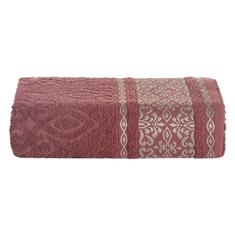 Toalha de Banho Delicato Avulsa 01 Peça 100% Algodão 450g/m² Extra Macio - Terracota - Clara luz decora - Cama, Mesa E Banho