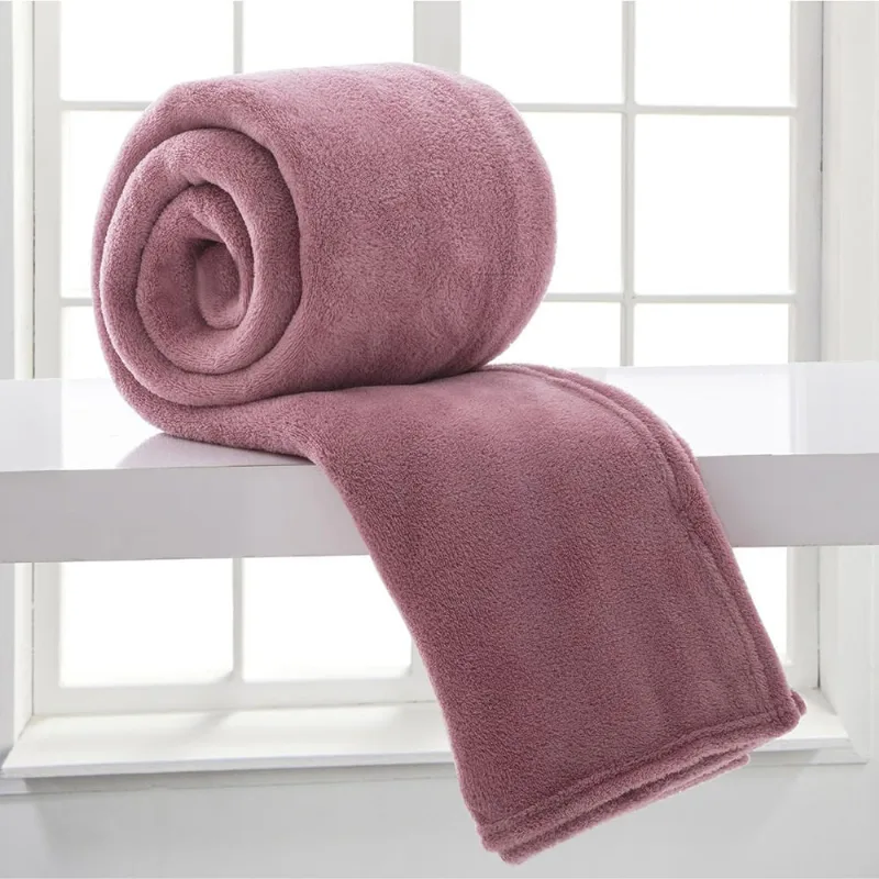 Cobertor Manta Aconchego Solteiro Ultrasoft Dupla Face - Rosê - 100% Poliéster