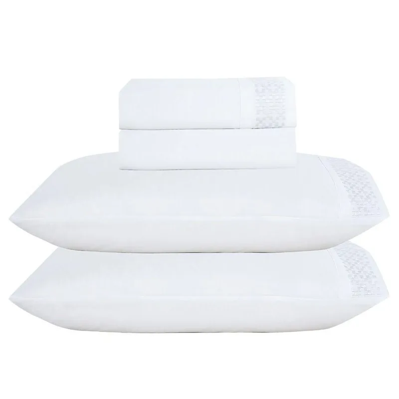 Jogo De Cama Lençol Queen Eclipse 4 Peças - Branco - 100% Poliéster