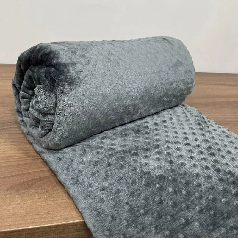 Manta Cobertor Microfibra Phoa Queen - Cinza - 100% Poliéster - Casa Show Enxovais - Cama, Mesa E Banho