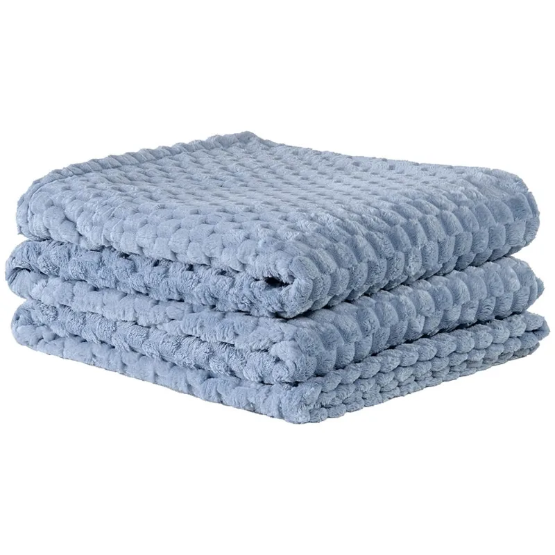Cobertor Coberta Softlux Queen Ultrasoft Alto Relevo Dupla Face - Mirtilo
