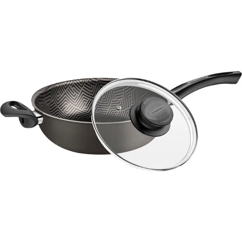 Fritadeira Funda 26Cm Tramontina Alumínio Paris Chumbo 3,6L