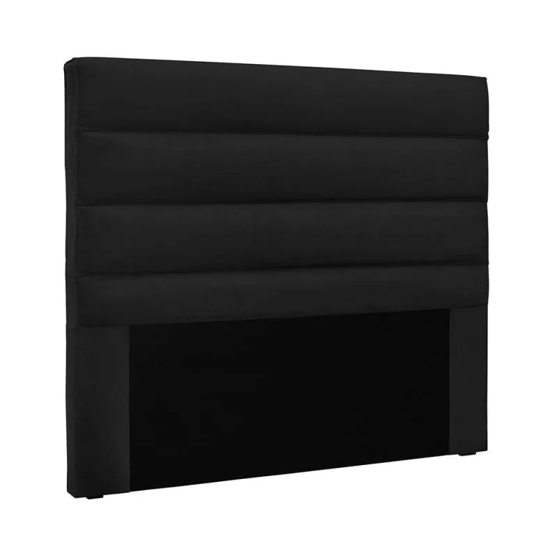 Cabeceira Vera Cama Box King Fixação no Box Suede Preto Loja Sheep - OUTRAS - Colchões