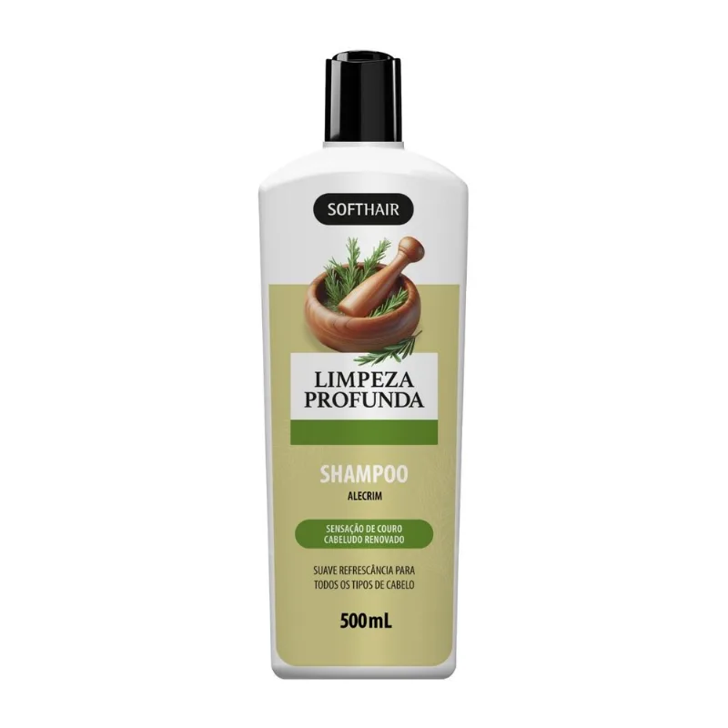 Shampoo Alecrim Controle Oleosidade Detox Crescimento Queda