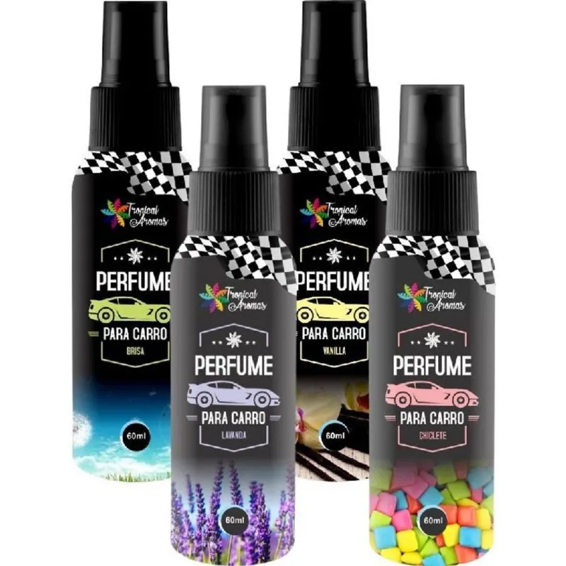 Atacado 4 Cheirinho Automotivo Veicular 60ml Carro Cheiroso