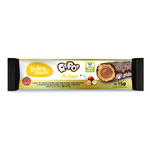 Biscoito de Arroz Lulemuu Avelã c/ Cobertura de Cacau 15g - Lulemuu - Saudáveis