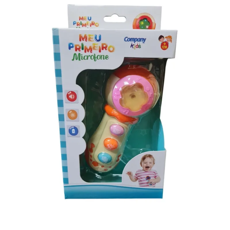 Meu Primeiro Microfone Educativo Brinquedo Infantil Criança