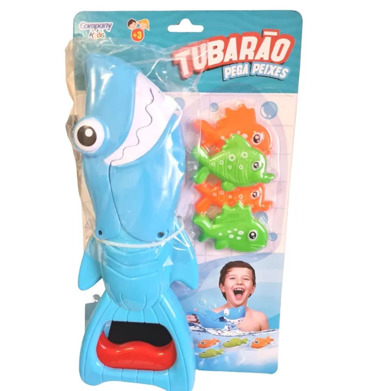 Tubarão Pega Peixes Abre A Boca Braço Mecânico Brinquedo
