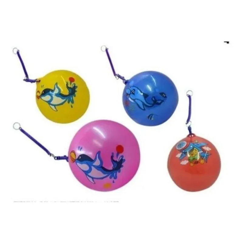 Kit 85un Bola Vinil Com Mola Encaracolada Festa Brinquedo