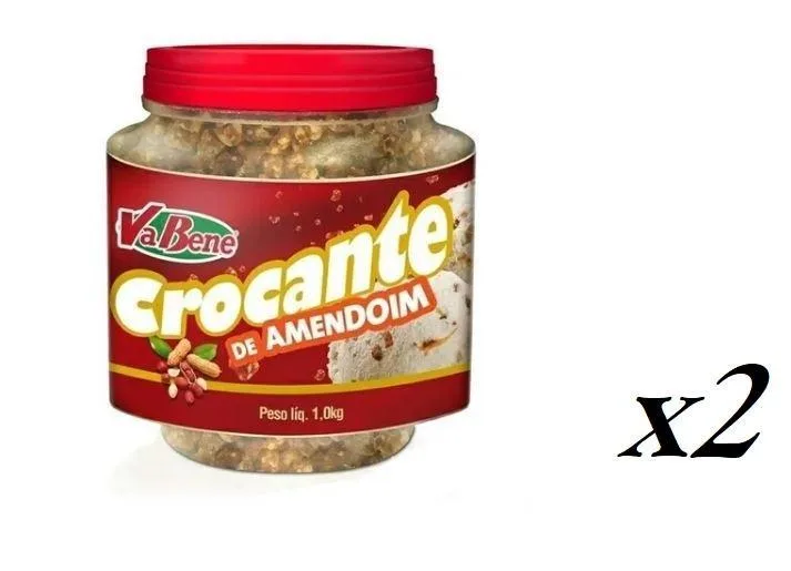 Kit 2 Crocante De Amendoim Doce Vabene 1,05kg Cada - Não Informado - Mercearia