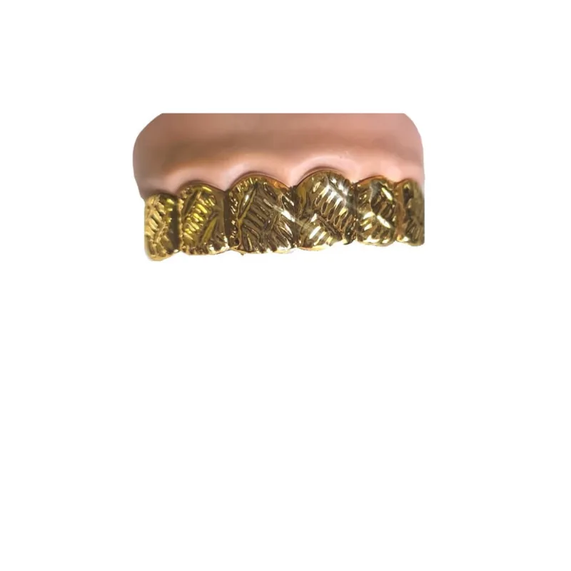 Fantasia Dentes Falsos Estilo Rapper Dourado c/ gengiva